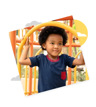 Playandlearning kindergarten on playground