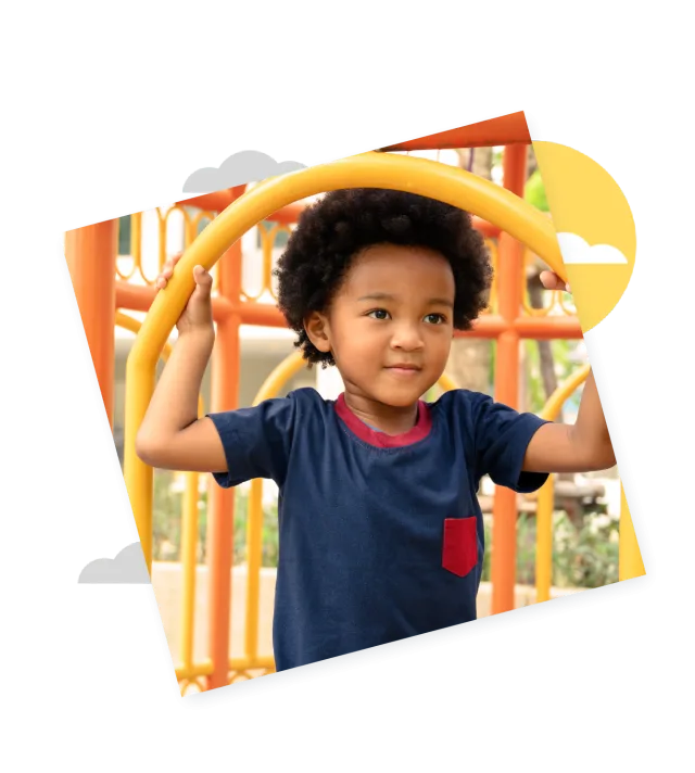 Playandlearning kindergarten on playground